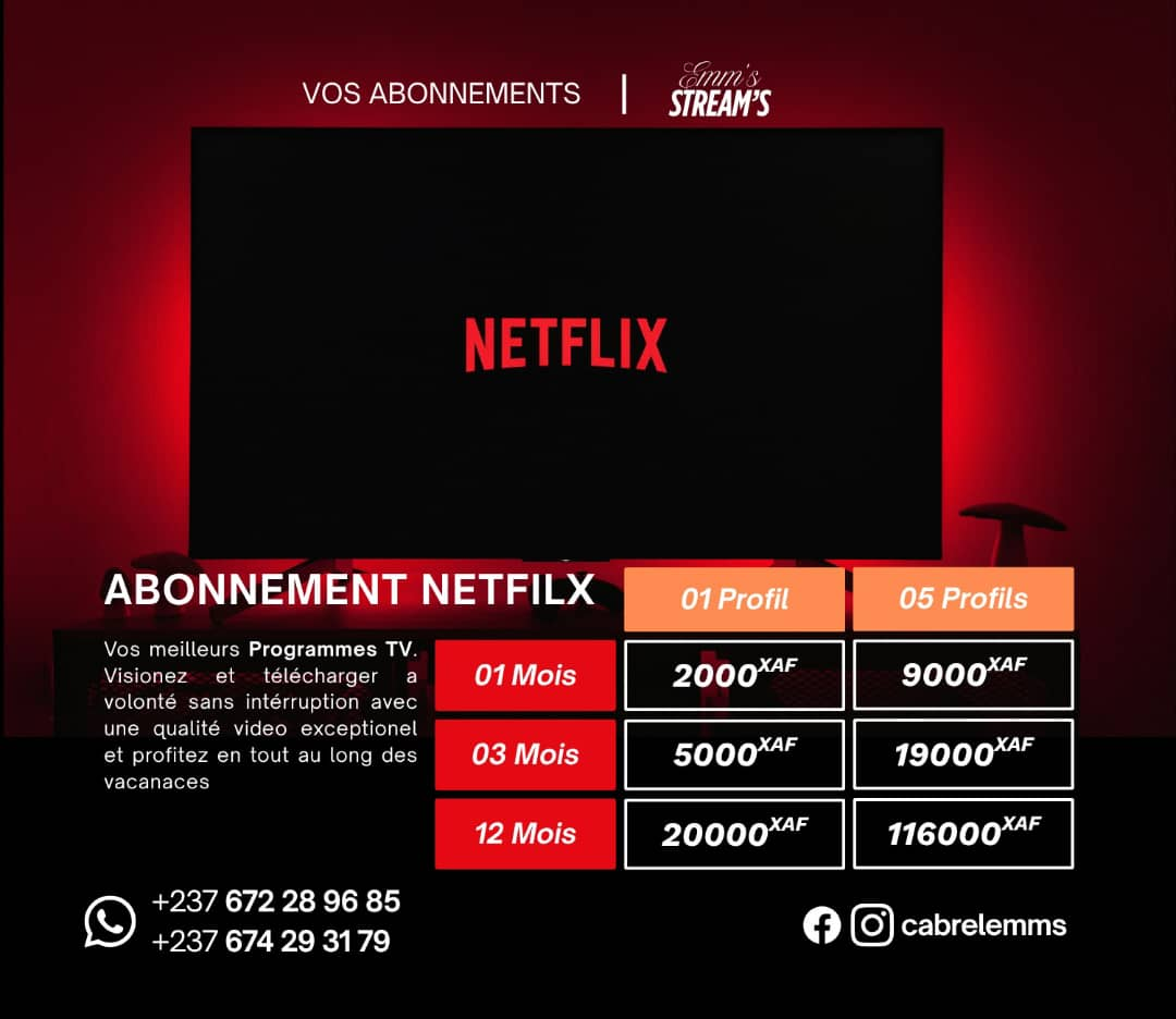 Abonnement Netflix 4K